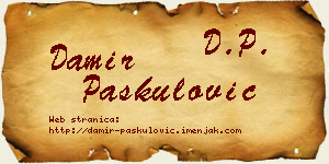 Damir Paskulović vizit kartica